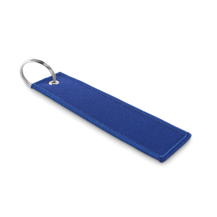 Porte clés promotionnel Key tag TAKEOFF Bleu royal